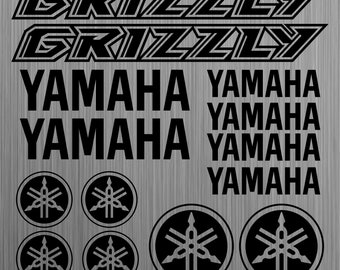 YAMAHA GRIZZLY Sticker Sticker Quad Decal ATV 14pcs Pieces