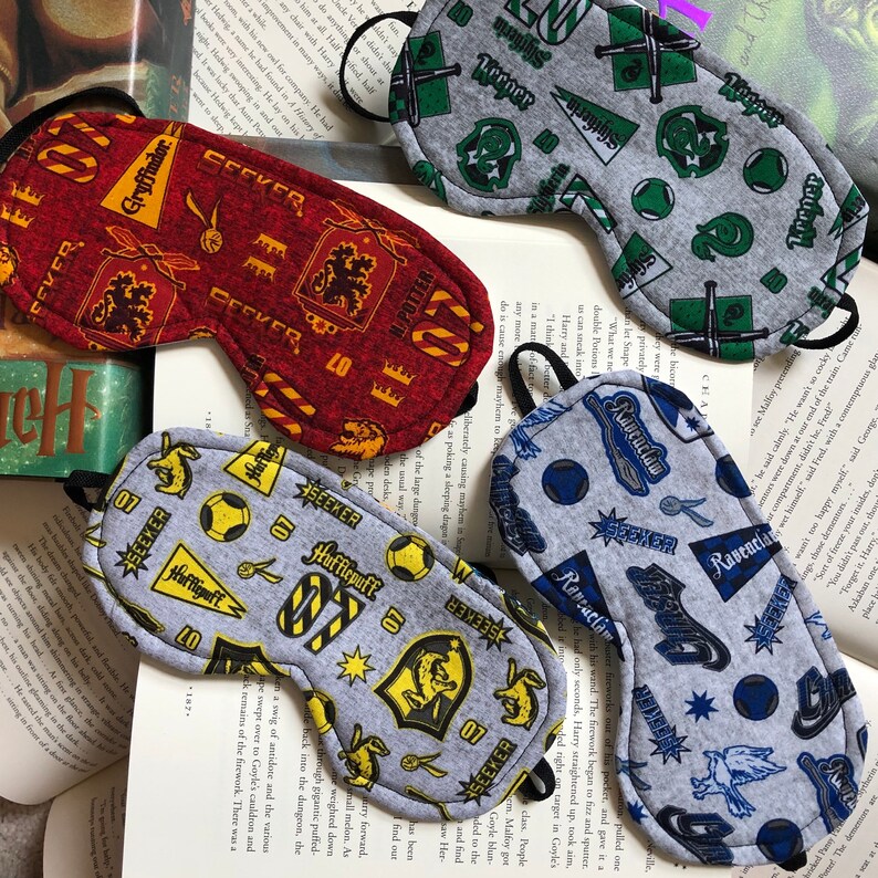 Reversible Sleeping Harry Potter Eye Mask Gift for Traveler Etsy