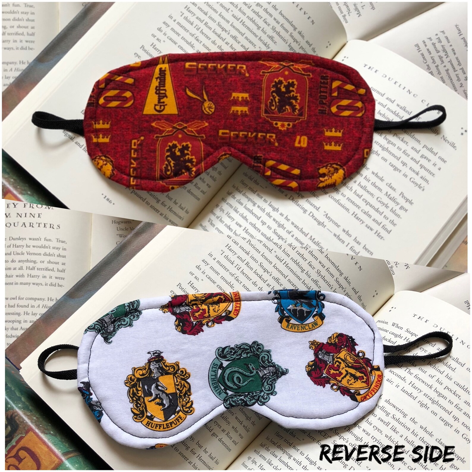 Reversible Sleeping Harry Potter Eye Mask Gift for Traveler Etsy