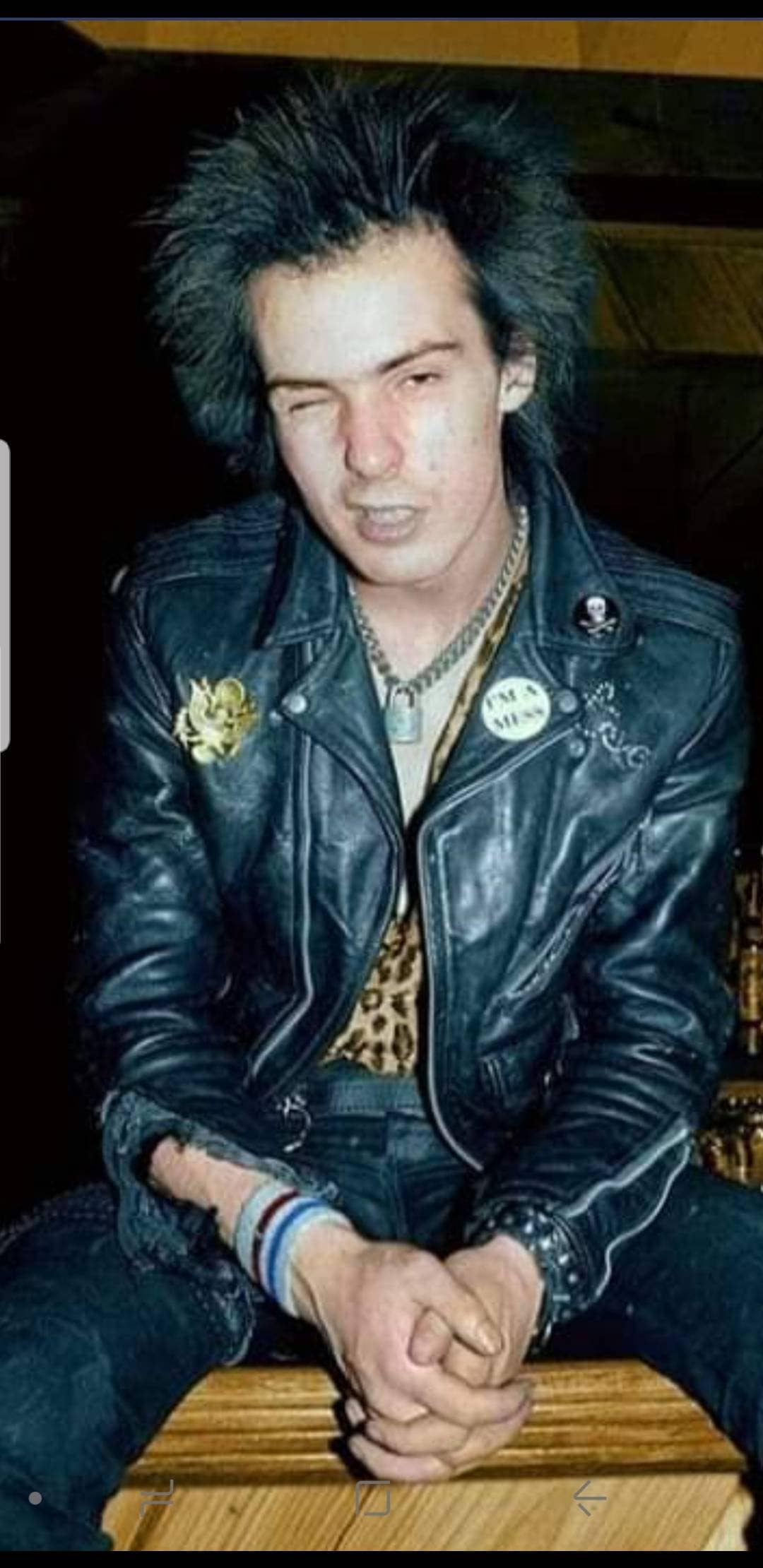 Sex Pistols Sid Vicious Badge Set, 'im a Mess', Skull