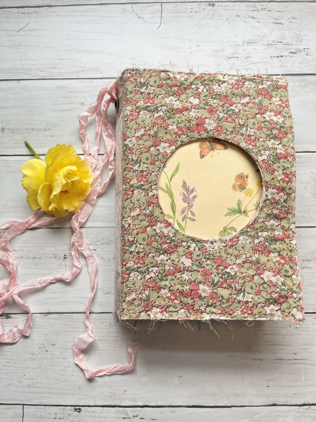 Handmade Fabric Cover Junk Journal Etsy