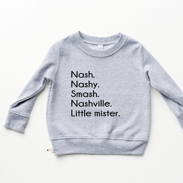 nickname sweatshirt for toddler, baby nick name sweatshirt, custom toddler sweatshirt, baby name sweatshirts