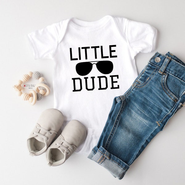 Little Dude Baby Onesie®, Funny Baby Bodysuit, Baby Shower Gift, Funny Baby Onesie®, little man little dude,