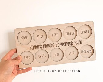 Montessori Outdoor Scavenger Hunt – Nature Activity for Kids, Reusable Adventure Game