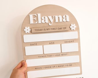 Back to school sign, First day of school sign,  Back to school board,  First day last day of school sign