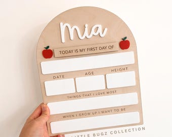 Back to school sign, First day of school sign, Back to school board, Interchangeable first and last day, First day last day of school sign