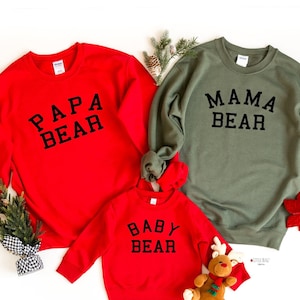Mama bear papa bear sweatshirt Clearance