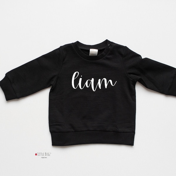 toddler Name sweatshirt, kids name sweatshirt, baby sweater with name, personalized name sweater, custom baby sweatshirt