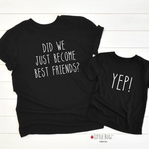 Did we just become best friends Yep!, Family shirts, Christmas family shirts. holiday family t-shirts