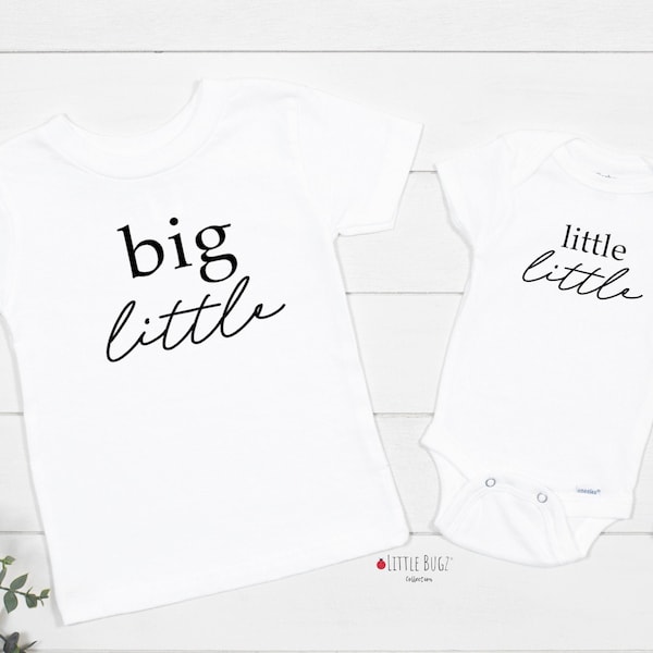 big little, middle little, little little sibiling shirts, baby announcement shirts, baby oensie