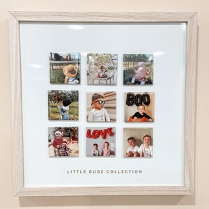 Custom fridge magnets, 2x2 square photos, personalized fridge magnets
