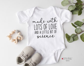 IVF Pregnancy New Mom Baby Shower Gift Miracle Baby Made with Lots of Love and a Little Bit of Science Pregnancy Announcement IVF Baby