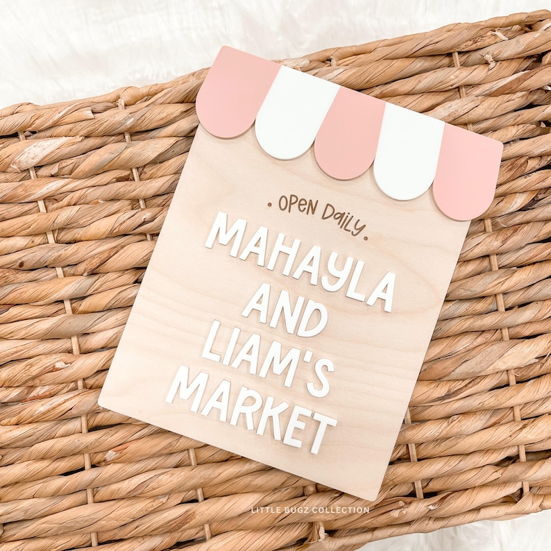Letrero personalizado para cafetería infantil, mercado o cocina de juegos. imagen 9
