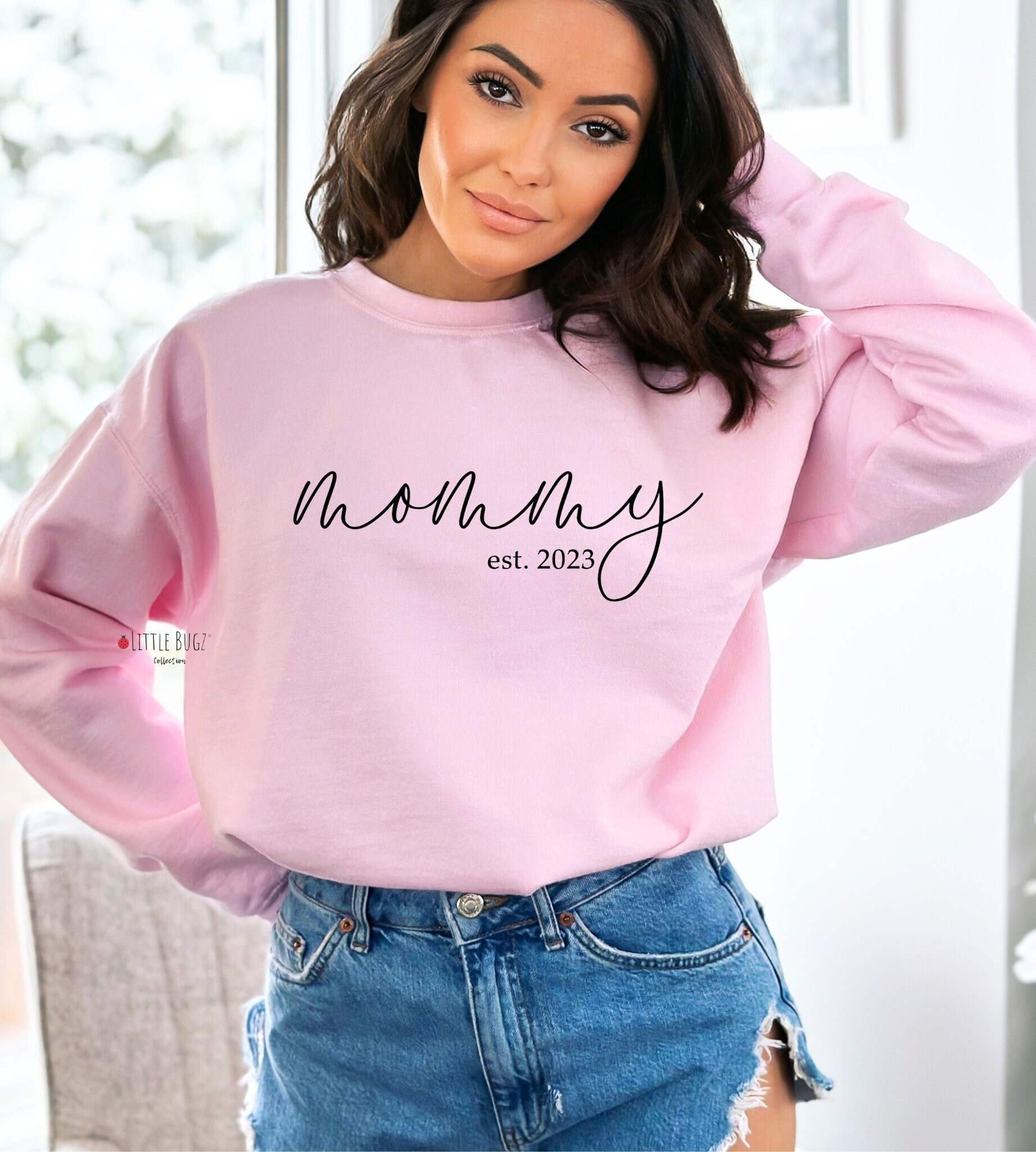 LittleBugzCollection Mama Established Sweatshirt, Mama Est Sweatshirt, Personalized Mama Sweater, Custom Mom Sweatshirt, Grandma Sweatshirt LittleBugzCollection Mama Established Sweatshirt, Mama Est Sweatshirt, Personalized Mama Sweater, Custom Mom Sweatshirt, Grandma Sweatshirt