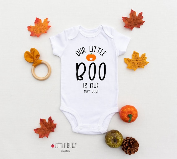 Our Little Boo Onesie®, Halloween Pregnancy Announcement