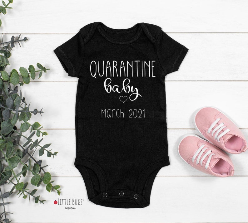 Download Quarantine Baby Onesie® Pregnancy Announcement Onesie® | Etsy