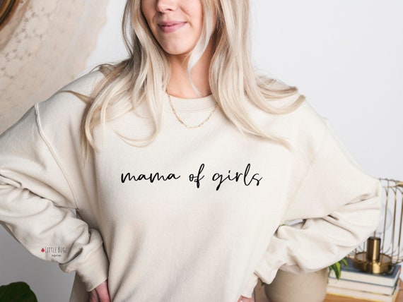 Mama of Girls Crew Neck Sweatshirt mama of Boys Crew Neck Sweater