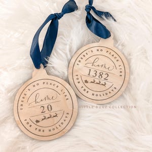 There&#39;s no place like home for the holidays Christmas ornament, Home sweet home ornament