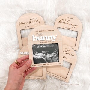 Easter Pregnancy Announcement Ultrasound Frame | Bunny Baby Reveal | Some Bunny Is On The Way | Easter Sonogram Keepsake for Grandparents