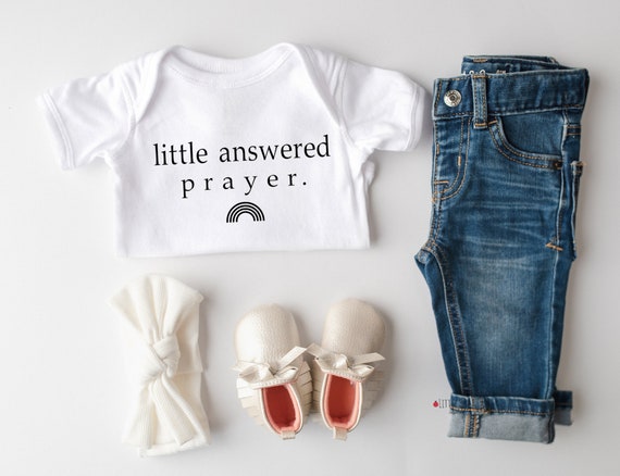 Little Answered Prayer Onesie®, Rainbow Baby Onesie®, IVF Onesie