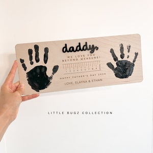 Papa, nous t'aimons au-delà de toute mesure, signe de la fête des pères, souvenir personnalisé de la fête des pères, cadeau papa personnalisé