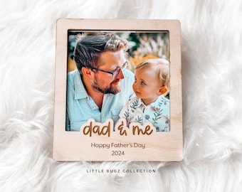 Father’s day fridge magnet, custom photo frame magnet, father’s day gift, our first father’s day