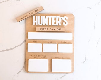 Back to school sign, First day of school sign, Back to school board, Interchangeable first and last day, First day last day of school sign