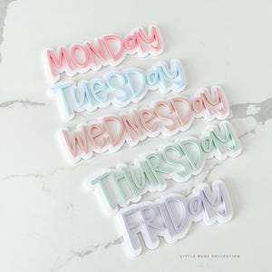 Days of the week magnets, daily schedule whiteboard magnets – teacher classroom organization, modern cute classroom decor