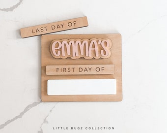 First and Last day of school sign, Custom First Day of school board, Back to school board