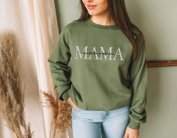 Personalized Mama Sweatshirt With Kid's Names, Custom Mama
