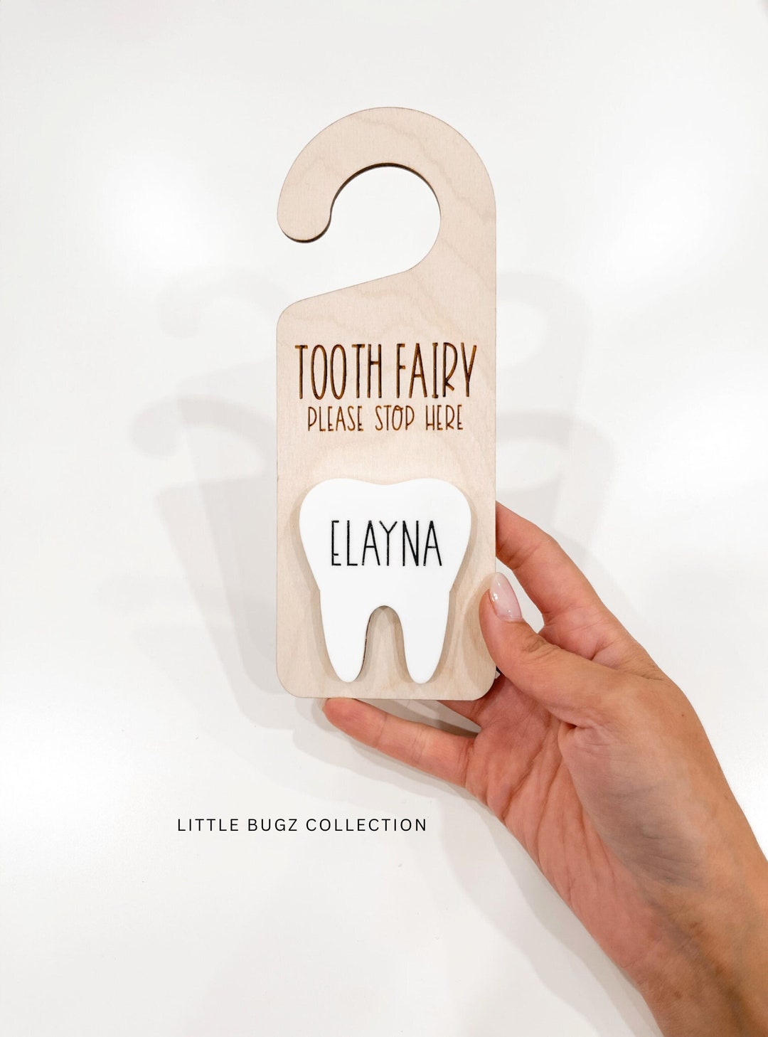 Personalized Tooth Fairy Door Hanger With Money Slot - Etsy