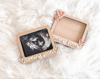 Ultrasound Fridge Magnet, Pregnancy Announcement Frame, Baby Keepsake