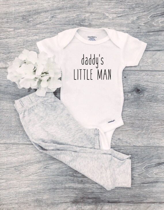 daddy's little man onesie
