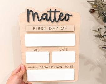 Back to school sign, First day of school sign, Back to school board, Interchangeable first and last day, First day last day of school sign