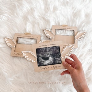 Marco de fotos para ecografía de bebé ángel / Recuerdo de pérdida gestacional