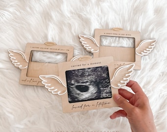 Marco de fotos para ecografía de bebé ángel / Recuerdo de pérdida gestacional