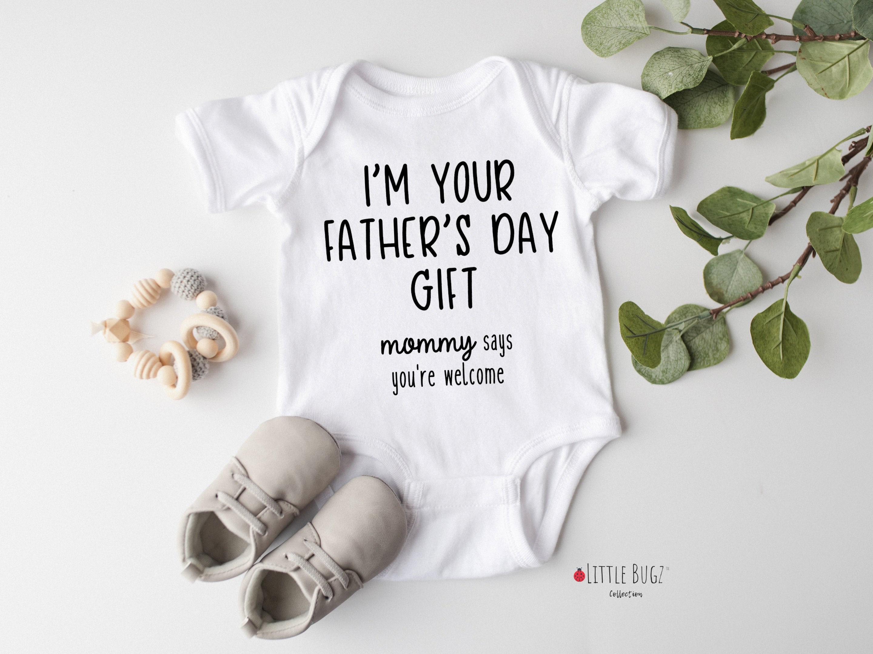 I`m Your Fathers Day Gift Cute Short Sleeve One Piece Bodysuits Tops Baby Shower I`m Your Fathers Day Gift Cute Short Sleeve One Piece Bodysuits Tops Baby Shower