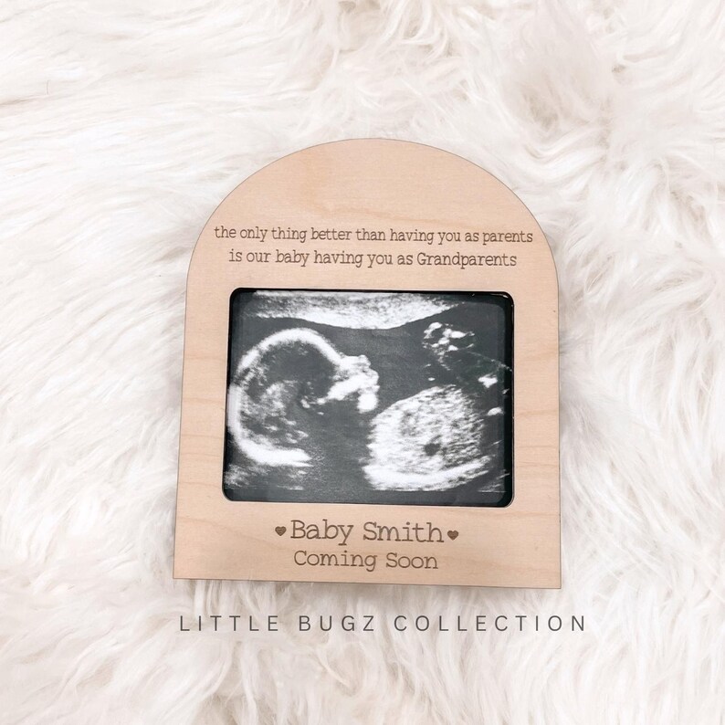 Sonogram Magnets Sonogram Fridge Magnet, Arched Ultrasound Fridge Magnet, Sonogram Frame ...