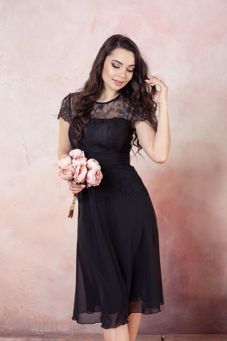 simple black hoco dress