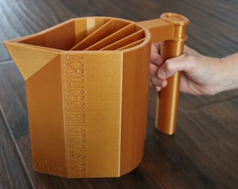60oz 5 Chamber Split cup with Handle - The Original No Drip Spouted Split Cup ©