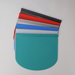 The Original Acrylic pouring swipe tool© ! 3d printed Large Rounded swipe tool for Acrylic Pouring