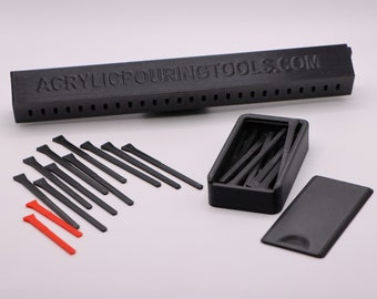 Customizable Wrecking/Marbling Tool for Acrylic Pouring
