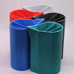 10oz Quad Split Cup für Acrylic Pouring - Das Original ohne Tropfen QUAD Split Cup©
