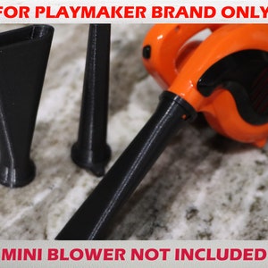The Original Mini Blower Nozzle Attachments© (Set of 3) for PLAYMAKER BRAND ONLY - Mini blower not included