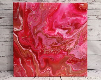 Original Acrylic Pour Painting Abstract Art on a Gallery Wrapped Canvas