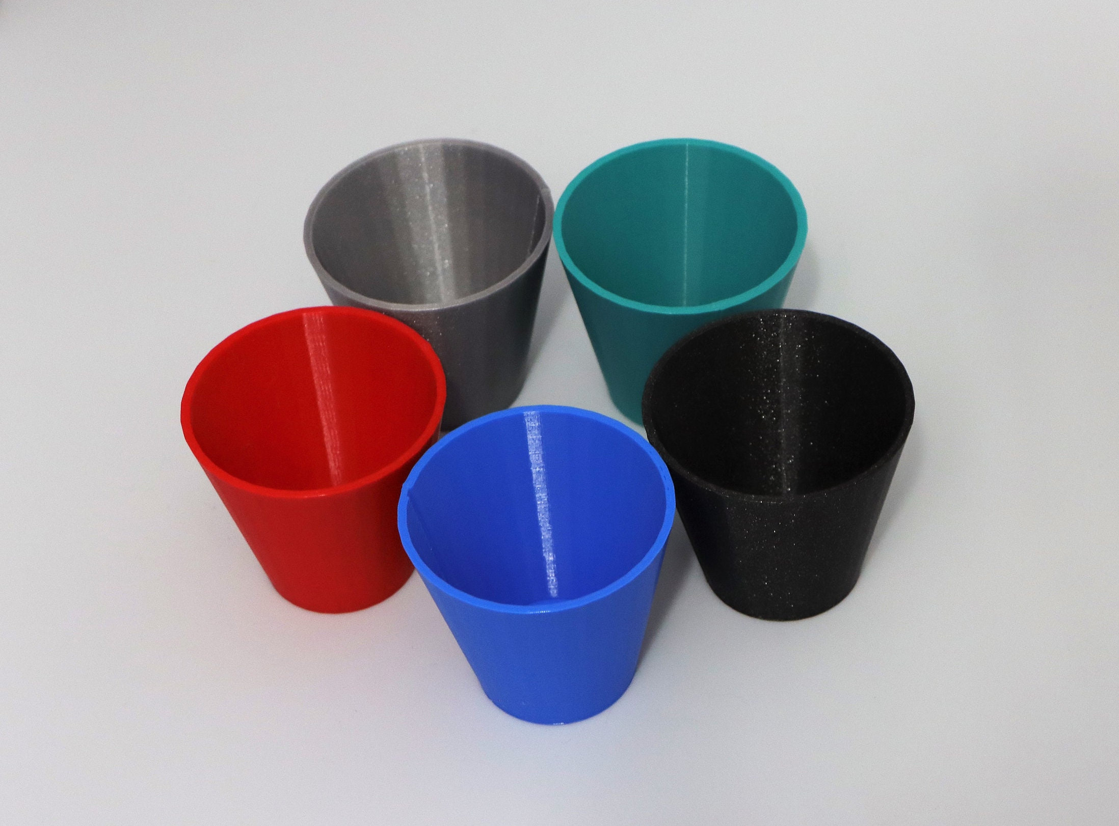 Gobelet fendu de peinture en silicone – Mini entonnoir à 7 pieds, versement réutilisable, fournitures de peinture, outils de versement de peinture, tasse fendue pour verser la peinture