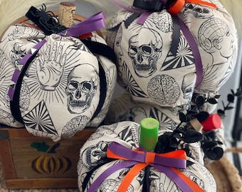 Halloween Fabric Pumpkins