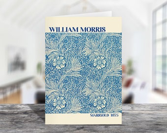 William Morris Greeting Card, Floral Birthday Card, Pretty Birthday Card, Botanical Birthday Card Blank Birthday Card, Happy Birthday Card