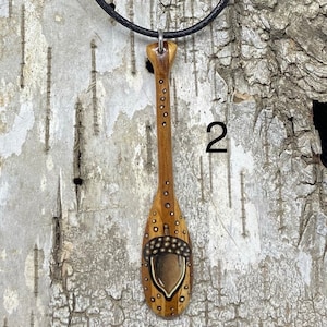 Acorn Canoe Paddle Pendant