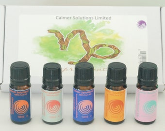 Sternzeichen Steinbock-Kollektion - Set von 5-10 ml reinen ätherischen Ölen. Ideal für Diffusoren und Ölbrenner